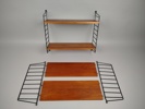 Vägghyllor, Stringmodell, Teak 2 st