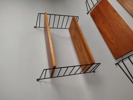 Vägghyllor, Stringmodell, Teak 2 st