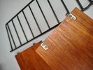 Vägghyllor, Stringmodell, Teak 2 st
