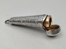 Cigarettmunstycke med Guldkant 9 k i Silver Etui, England
