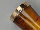 Cigarettmunstycke med Guldkant 9 k i Silver Etui, England