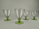 Glas, 4 st Art Deco