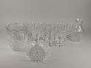 Glasservis, "Påfågel" Lars Hellsten Orrefors