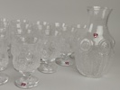 Glasservis, "Påfågel" Lars Hellsten Orrefors