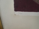 Litografi, Louis Toffoli, signerad