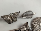 Broscher 4 st, Silver Filigranarbete