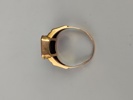 Klackring, 18k Guld Onyxsten