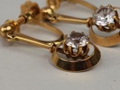 Öronhänge, 18 K Guld & Bergkristall