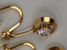 Öronhänge, 18 K Guld & Bergkristall