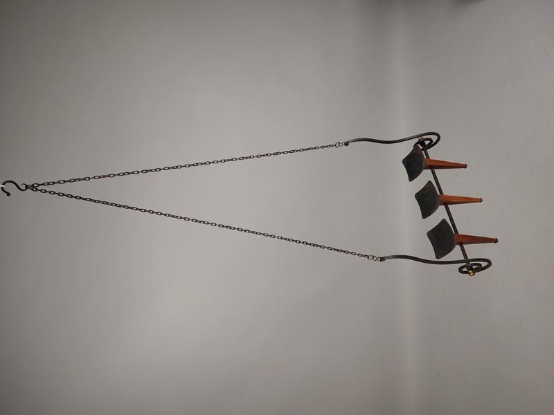 Takkrona, smide & trä