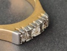 Ring, 18 k Guld & Diamanter 3 st