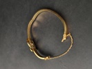Armring, 18 k Guld, akvamarin, Art Deco