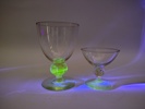 Glas, "Gulli" Siegfrid Ståhl Gulla skruf, Uranglas