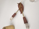 Vägglampett, 1960-tal teak & mässing