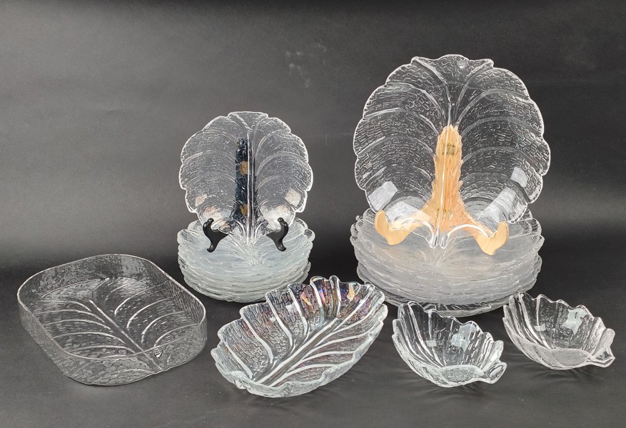 Matservis, glas "Eden" Lars Hellsten Orrefors