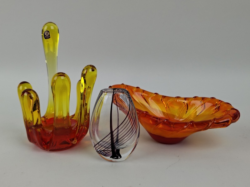 Glas 3 delar bl.a. Bergdala