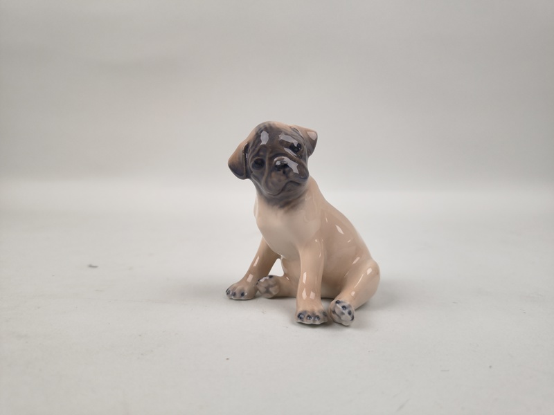 Figurin, "Mops" no 3169 Royal Copenhagen Danmark