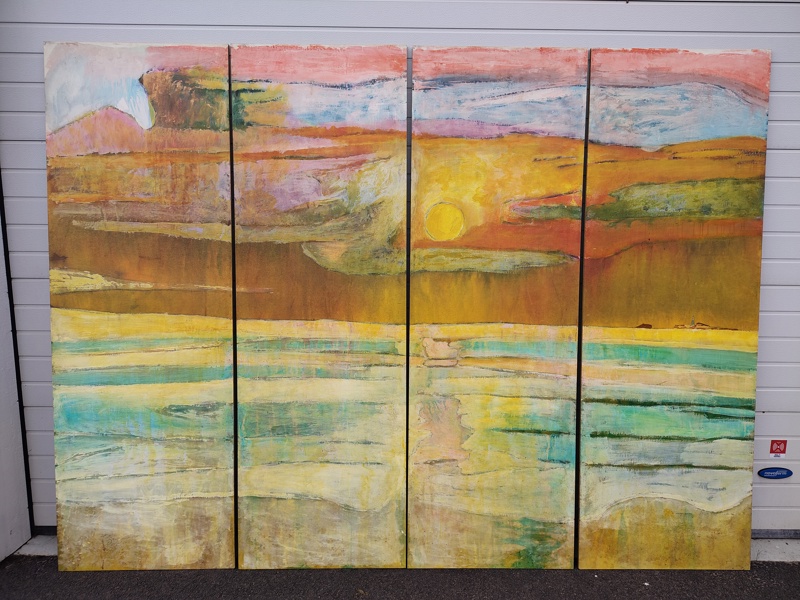 Målade paneler, Marstrands Designers 1974, signerad
