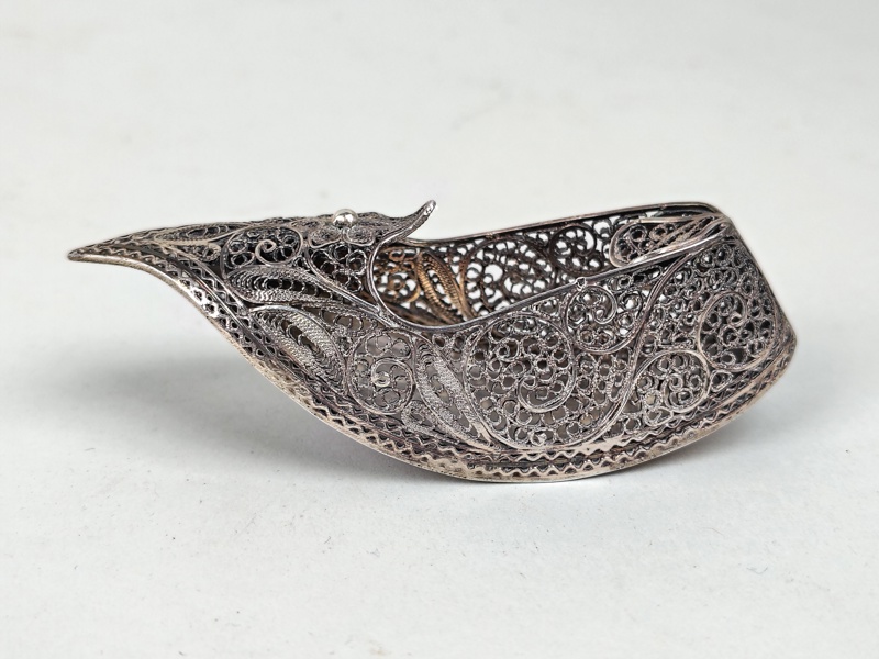 Cigarrhållare, Filigranteknik Silver