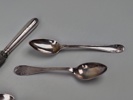 Teskedar & kniv, Silver 1800-/1900-tal