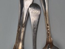 Teskedar & kniv, Silver 1800-/1900-tal