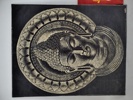 Textiltryck 2 st, Buddah