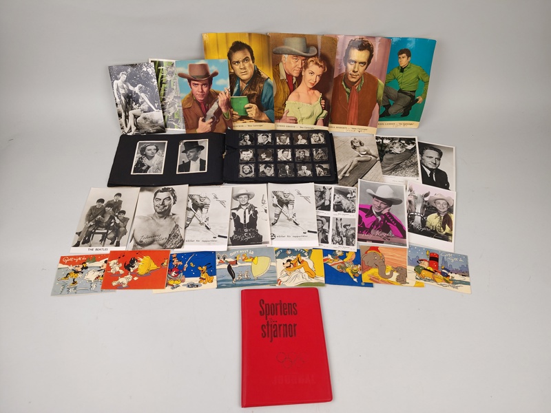 Sportens stjärnor & kändisbilder, bl.a. samlarbild Cassius Clay s. 6
