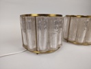 Vägglampetter, glas & mässing, troligtvis Nordlys