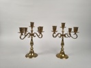 Ljusstakar 2 st, mässing