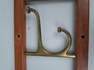 Klädhängare, teak, Dekorativ