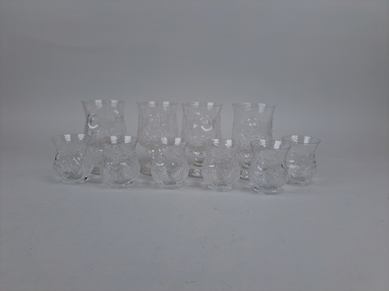 Glas, "Påfågel" Lars Hellsten Orrefors