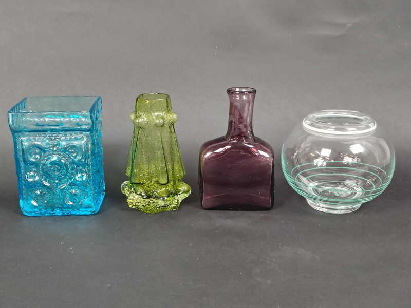 Vaser, glas bl.a. Geoffrey Baxter