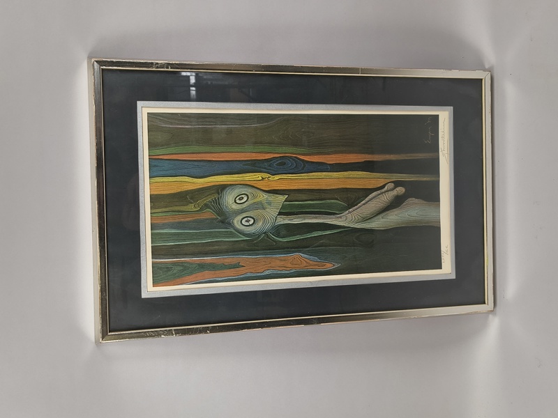 Färglitografi, Eugen Montelin, signerad & numrerad