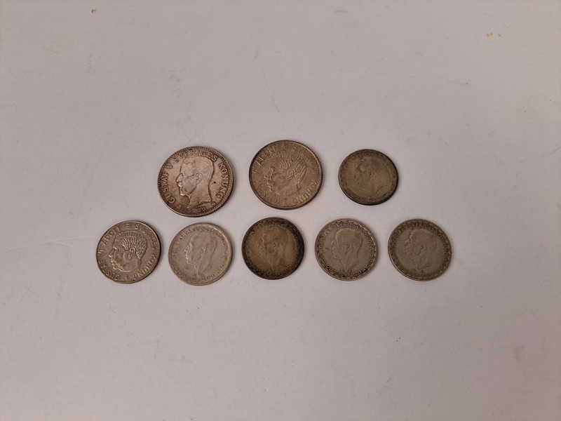 Silvermynt, Sverige 8 st