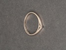 Ring 18 k Vitt Guld med diamant, 0,04 ct