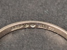 Ring 18 k Vitt Guld med diamant, 0,04 ct