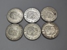 Mynt, 5 kr Silver, 6 st