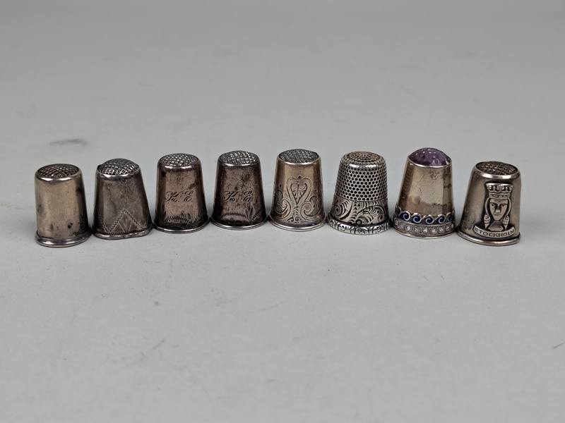 Fingerborgar 8 st, Silver