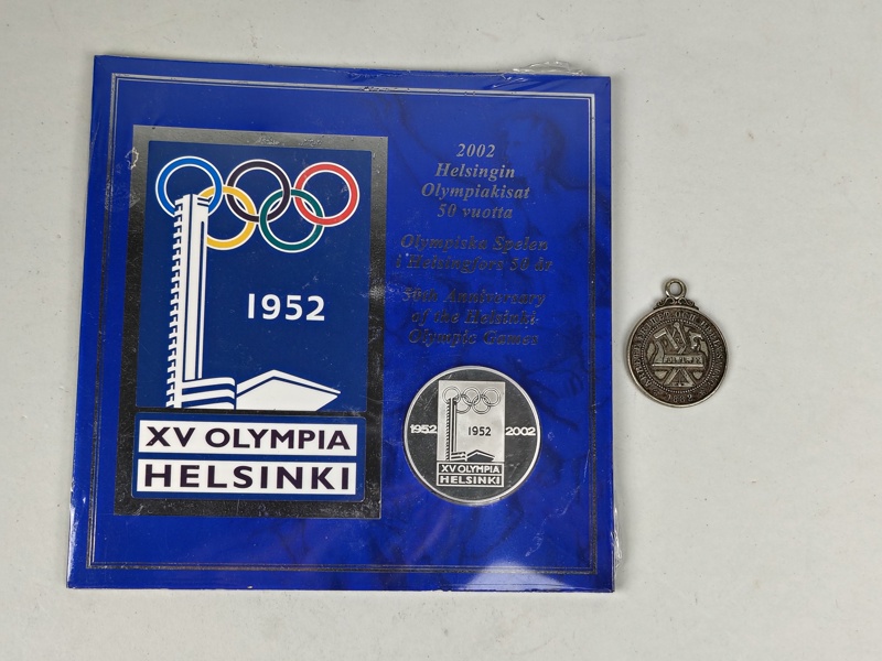 Medalj/Minnesmynt bl.a. OS 1952