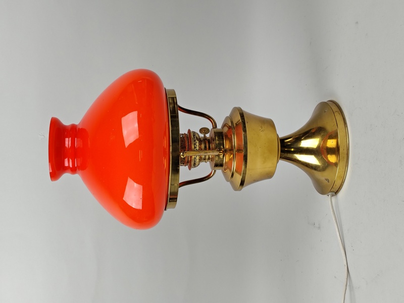 Bordslampa, Mässing & glas