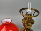 Bordslampa, Mässing & glas