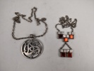 Halsband 2 st, Tenn Signerade