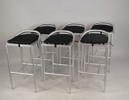 Barstolar 6 st, Aluminium