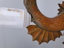 Bordslampa, fiskformad, trä