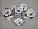 Matservis, "Blå blomster" Royal Copenhagen Danmark 41 delar