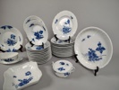 Matservis, "Blå blomster" Royal Copenhagen Danmark 41 delar