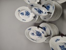 Matservis, "Blå blomster" Royal Copenhagen Danmark 41 delar