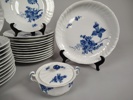 Matservis, "Blå blomster" Royal Copenhagen Danmark 41 delar