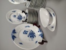Matservis, "Blå blomster" Royal Copenhagen Danmark 41 delar