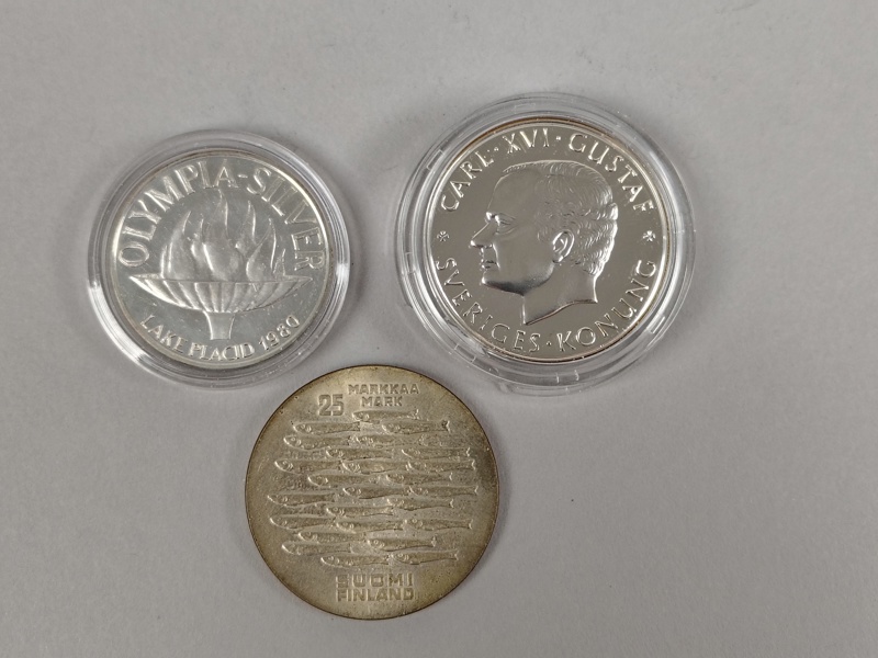 Jubileumsmynt, Silver, OS 1980 200 kr & Åbo Finland